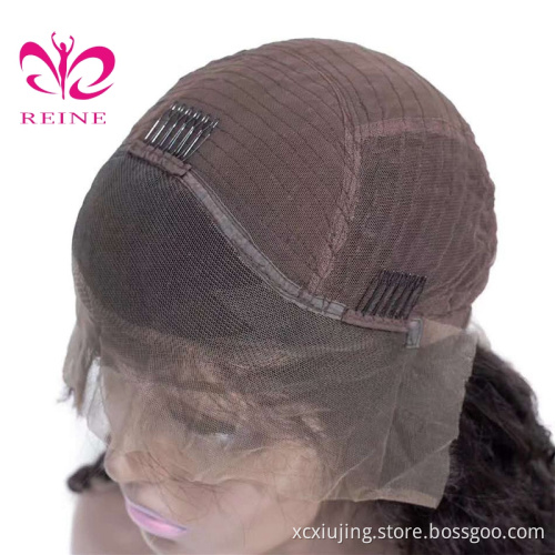Wholesale 13X4 Transparent Lace Frontal Wig 34" Unprocessed 100% Virgin Brazilian Human Hair Loose Deep  Wave Lace Front Wigs